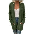 thumbnail image 2 of Cardigan pour Femmes Ouvert Manches Longues Tricoté avec Poches Cardigan pour Femmes, 2 of 6