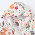 thumbnail image 7 of IBTOM CASTLE Toddler Boys Girls Outwear Windbreaker Jacket Kids Casual Lightweight Hooded Waterproof Zipper Raincoat Rain Coats White, 7 of 7