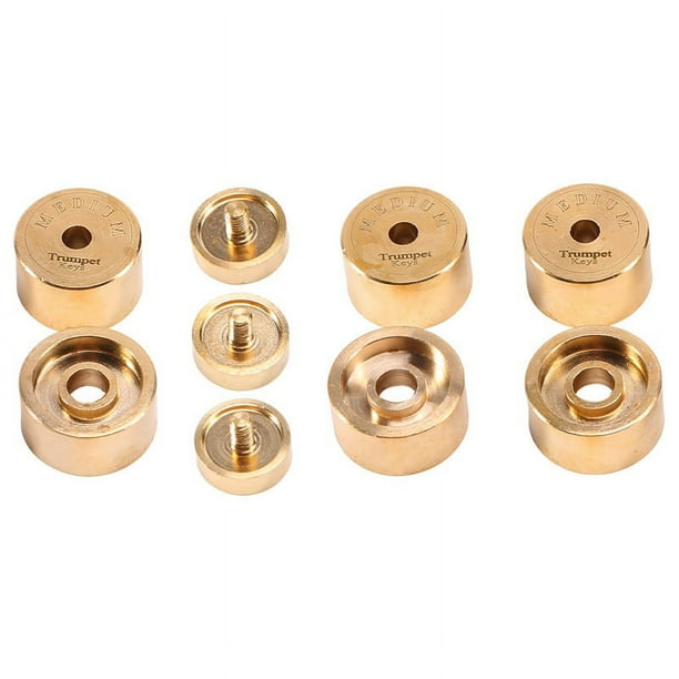 9 Uds VáLvula de Trompeta Botones de Dedo Tapa de VáLvula Tornillo Accesorios de ReparacióN de Trompeta