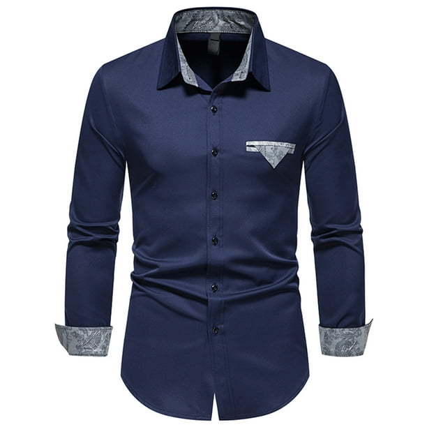 Botones en camisa de hombre sale