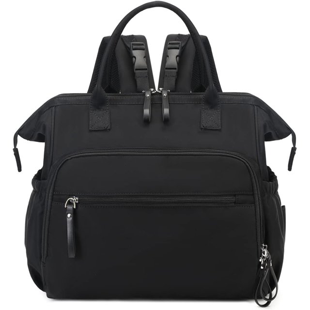 TEMOGU-Convertible Diaper Bag Tote, Water-Resistant Diaper Backpack with Anti-theft Pockets and Stroller Clips
