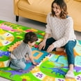 thumbnail image 6 of Lochas Kids Play Mat Educational & Fun Rug Soft Animal Learning Area Rugs Carpet for Kids Room Bedroom Playroom,Light Green,3x5 Feet, 6 of 6