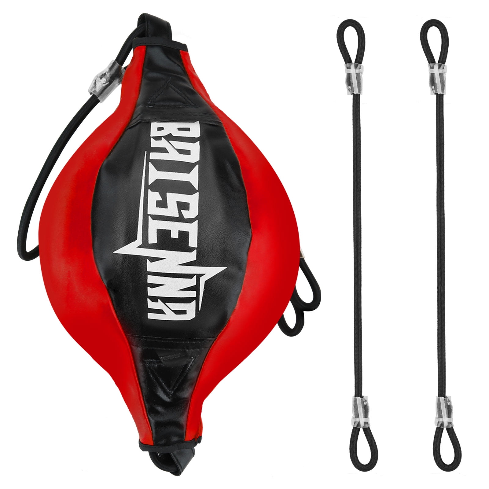 Velo Bean Ball Leather Double End Dodge MMA Boxing Floor to Ceiling Punch Bag Rope Workout 