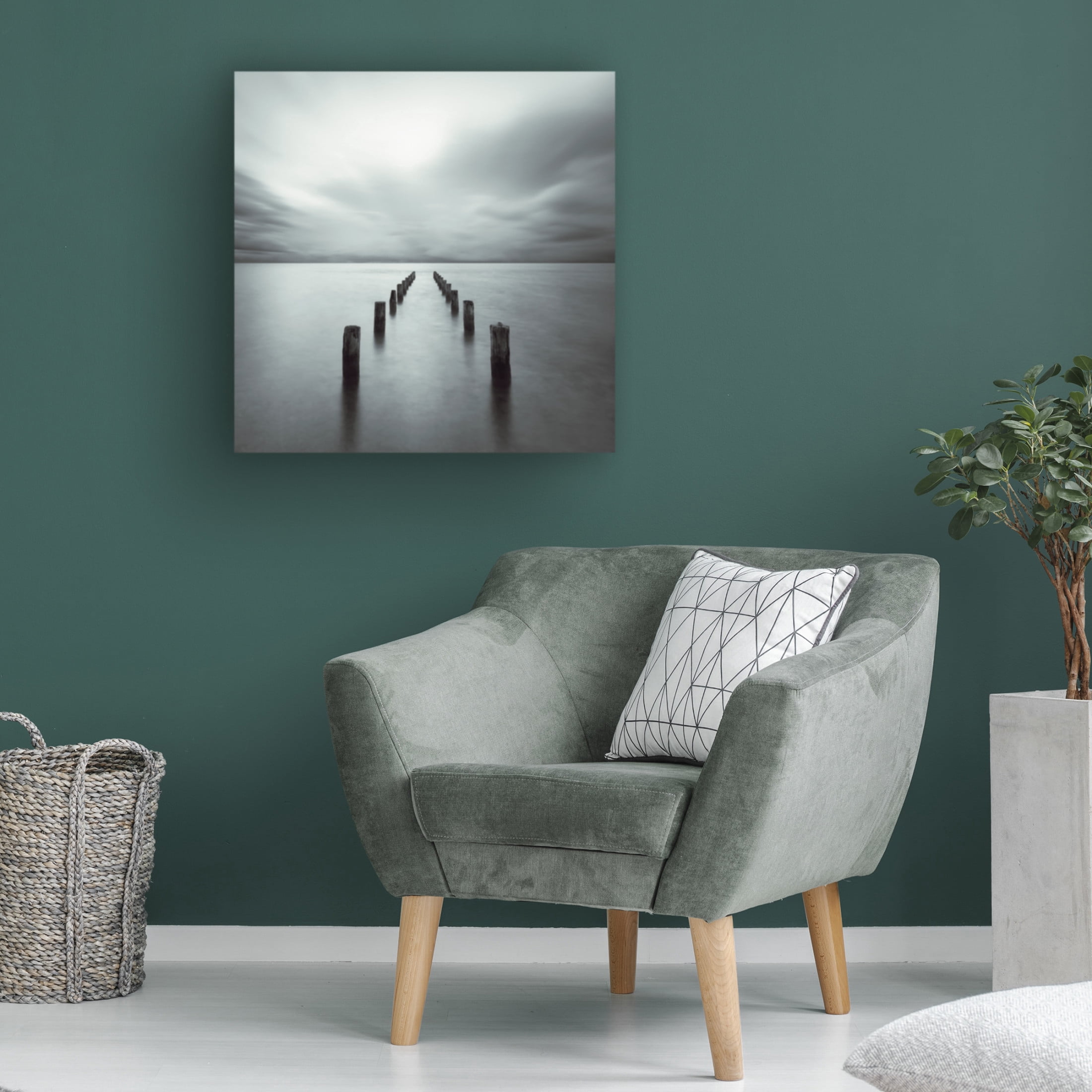Canvas Wall Art - Alexej Schulz 'Disappeared' Wall Art for Living Room, Bedroom, or Office D?cor by Trademark Fine Art - 14 x 14 Inches