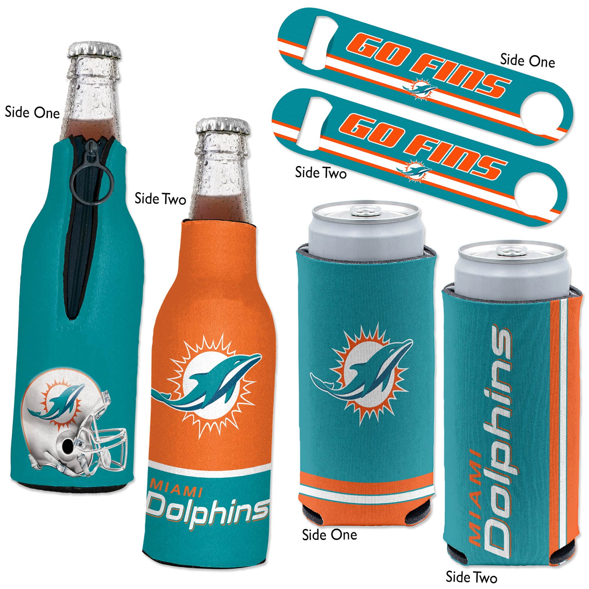 WinCraft Miami Dolphins Logo Can Cooler 12 oz.