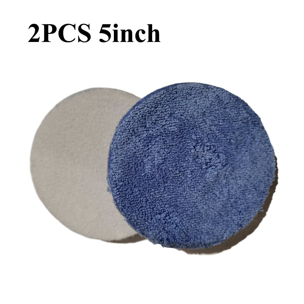 2Pcs 3/4/5/6/7inch Microfiber Polishing Pads Buffing Pad Set For Car Polisher 
