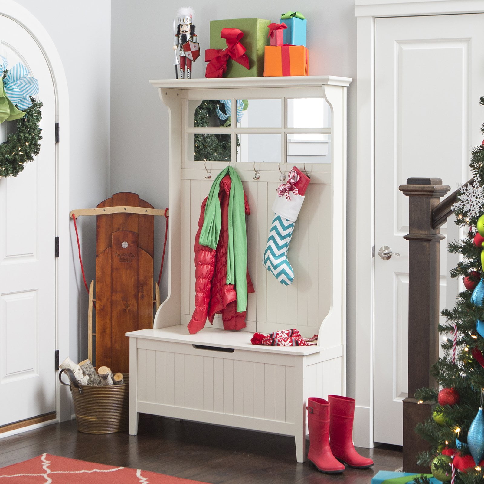 Belham Living Richland Hall Tree Antique White
