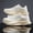 Beige Color, variant on Men's & Unisex Low-Top Tennis Shoes - Breathable Mesh Athletic Sneakers with Anti-Slip Carbon Sole, Cushioned Insole & Striped Tread - - Outdoor Sports, Gym