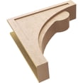 thumbnail image 6 of 9"W x 36"D x 36"H Thin Viola Rough Cedar Woodgrain TimberThane Corbel, Primed Tan, 6 of 6