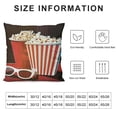thumbnail image 5 of Qinduosi Movie Time Square Cushion Covers Boys Girls Movie Theater Decor Reversible Throw Pillow Covers for Kids Women Men Pillow Covers Home Decor White, 5 of 5