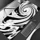 thumbnail image 2 of Alfombrilla de ratón en blanco y negro, alfombrilla para teclado de gran empresa, alfombrillas de ratón XXXL, alfombrilla de escritorio de goma de 31,4x11,8 pulgadas, Alfombra de escritorio de diseño LIUWENJING unisex, 2 of 2