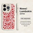 thumbnail image 1 of Funda de goma TPU a prueba de golpes con estampado minimalista de dibujos animados, perfecta para usuarios de iPhone, 1 of 4