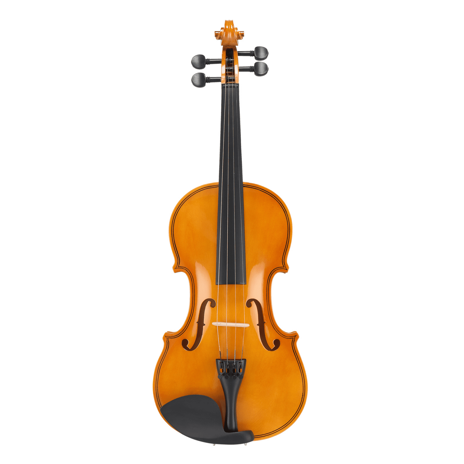 Hassch 4/4 Violin for Beginners, Fiddle with Case, Bow, Rosin, Sordine, Extra Strings and Shoulder Rest, Natural