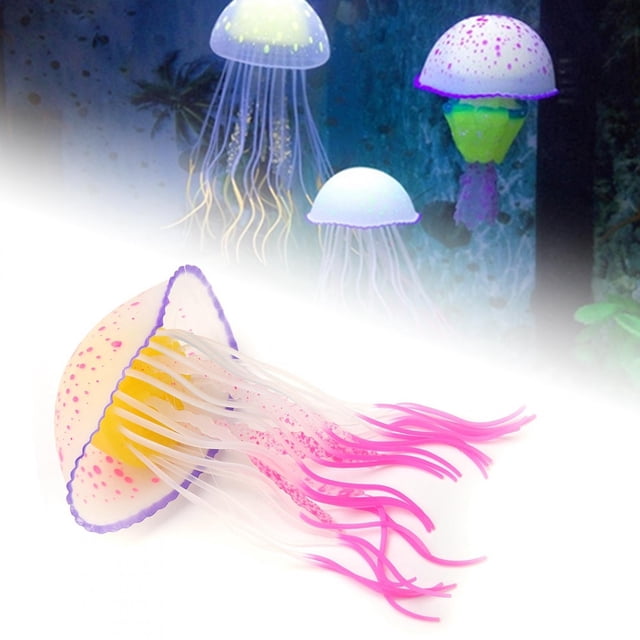Décoration d'Aquarium, Simulation d'Aquarium Silicone Aquarium Artificiel Méduses Silicone Méduses Finement Réglé Performance