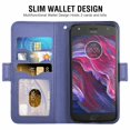 thumbnail image 2 of Case Compatible with Motorola Moto X4 - Artificial Leather Wallet Case with Card Slots Stand In Blue, 2 of 6