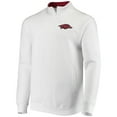 thumbnail image 2 of Men's Colosseum White Arkansas Razorbacks Tortugas Logo Quarter-Zip Jacket, 2 of 4