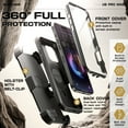 thumbnail image 3 of SUPCASE UBPro Mag for iPhone 16 Pro Max Case with Stand, [Support MagSafe] [Built-in Screen Protector & Belt Clip] [Military-Grade Protection] Magnetic Phone Case for iPhone 16 Pro Max, 6.9", Black, 3 of 8
