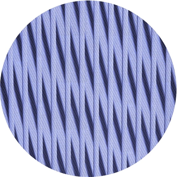 Ahgly Company Indoor Round Patterned Jeans Blue Area Rugs, 7' Round