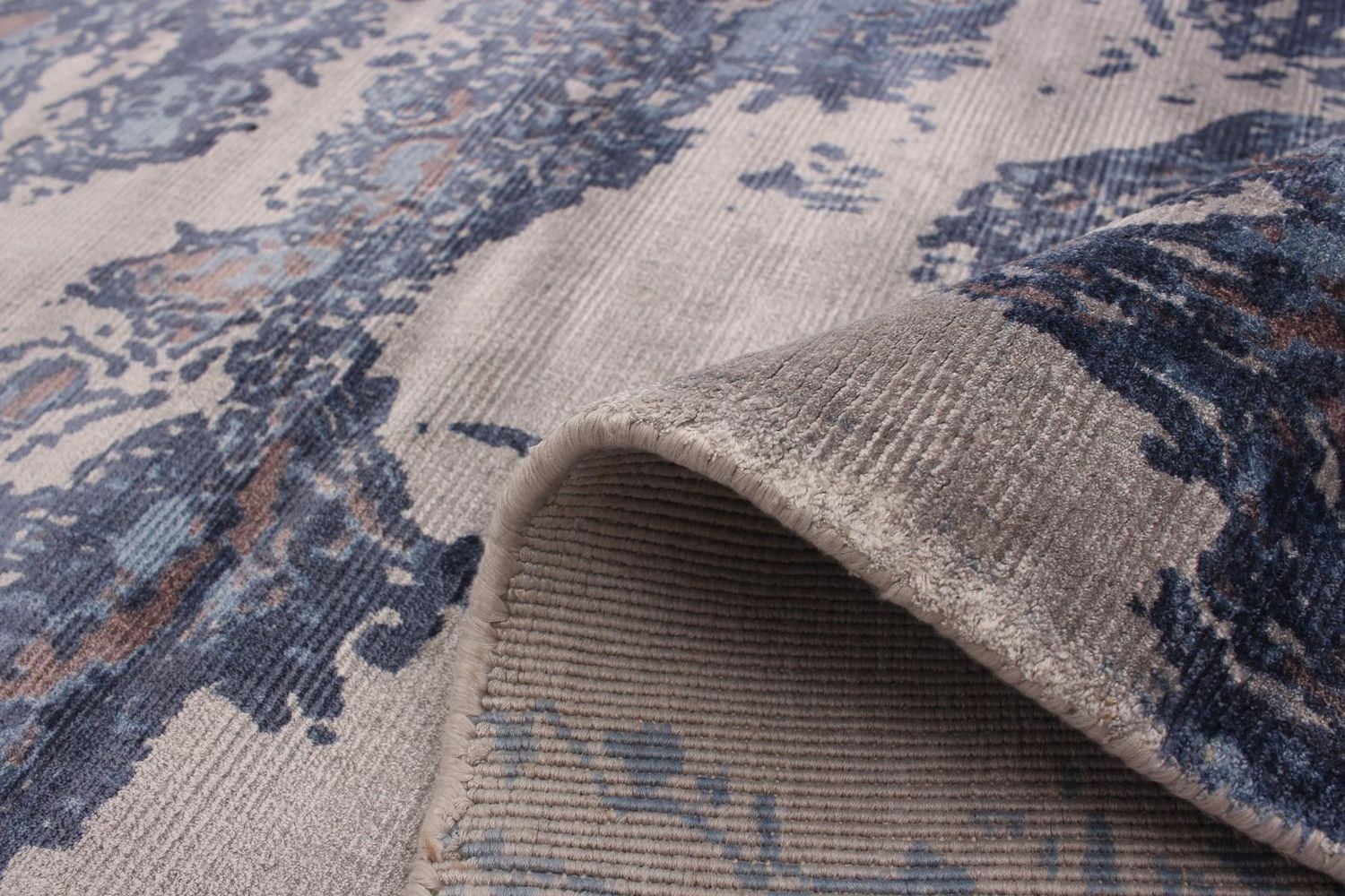 ECARPETGALLERY 4'10" x 7'5"  Transitional Galleria Hand Loomed Area Rug for Living Room, Dining Room and Bedroom in Blue
