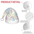 thumbnail image 4 of Fuzoiu Cartoon Bunny Print Santa Hat Christmas Hat for kids,Santa Hats with Pompom, Unisex Xmas Holiday Hat for Christmas New Year Festive Party Supplies, 4 of 6