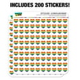 thumbnail image 3 of Rainbow Pride Gay Lesbian Contemporary 1/2" (0.5") Heart Shaped Planner Calendar Scrapbook Craft Clear Stickers, 3 of 6