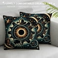 thumbnail image 3 of JRXY Texas Solar Eclipse 2024 Party Total USA Map Totality Throw Pillow White, 3 of 5