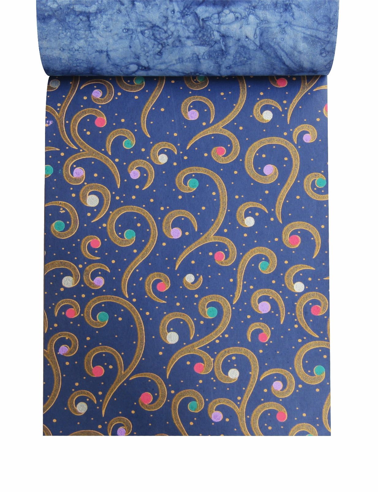 Paperhues Shades of Blue Handmade Scrapbook Paper 8.5 x 11" Pad, 36 Sheets (2 sheets each of 18 styles)