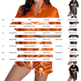 thumbnail image 2 of CQXIDFH Women Halloween Print Satin Pajama Set Lapel Short Sleeve Button Down Top Elastic Waist Shorts 2 Piece Loungewear Silky Cool Summer Holiday Sleepwear Ladies Casual PJ Sets L, 2 of 3