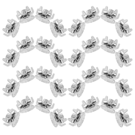 MLINS Non Slip Traction Cleats with Stainless Steel Spikes for Boots and Shoes Silver Universal Size