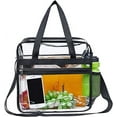 thumbnail image 2 of Clear Tote Bag Stadium Approved - Handles, Shoulder Strap, Zipper Closure, 2 of 5