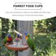 thumbnail image 5 of Comedero para loros, comedero para colibríes, comedero para pájaros, jaula para pájaros, comedero para guacamayos, herramienta de alimentación para pájaros, bandeja para pájaros, 5 of 6