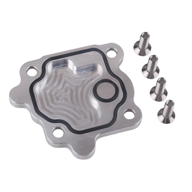 Almencla Vacuum Pump Remove Cover Plate Aluminum Alloy Adapter Practical Lightweight Mini
