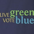 thumbnail image 3 of CafePress - Live Green Vote Blue Long Sleeve T Shirt (Dark) - Long Sleeve Dark T-Shirt, 3 of 4