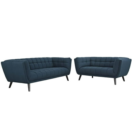 2 Piece Fabric Loveseat - Modway Bestow 2 Piece Upholstered Fabric Sofa and Loveseat Set, Multiple Colors