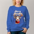 thumbnail image 2 of Women's Christmas Pattern Crew Neck Pullover Cozy Clothes Autumn Winter, 2 of 11