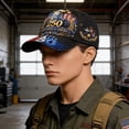 thumbnail image 4 of qolami 250th Anniversary Hat, Printed Pattern Baseball Cap, Adjustable Patriotic Baseball Hat for Men Women, 4 of 6