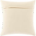 thumbnail image 6 of Hauteloom Listie Cotton Decorative Throw Pillow - Modern Coastal Striped Patterned Cushion Cover - White - Aqua - 18'' x 18'', 6 of 6