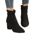 thumbnail image 5 of YOUYEDIAN Boots for Women Fall Winter Fashion Print Block Heel Versatile Pointed Toe Ankle Booties Side Zipper Warm Outdoor Walking Shoes, 5 of 5