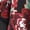 Rich Burgundy Rose Garden, variant on Women's Plus Size Disco Dot Duet Top