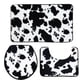 thumbnail image 1 of TITOUMI - Juego de 3 alfombrillas de baño en forma de U, con estampado de vaca lechera, suaves y absorbentes, antideslizantes, color negro, 1 of 8