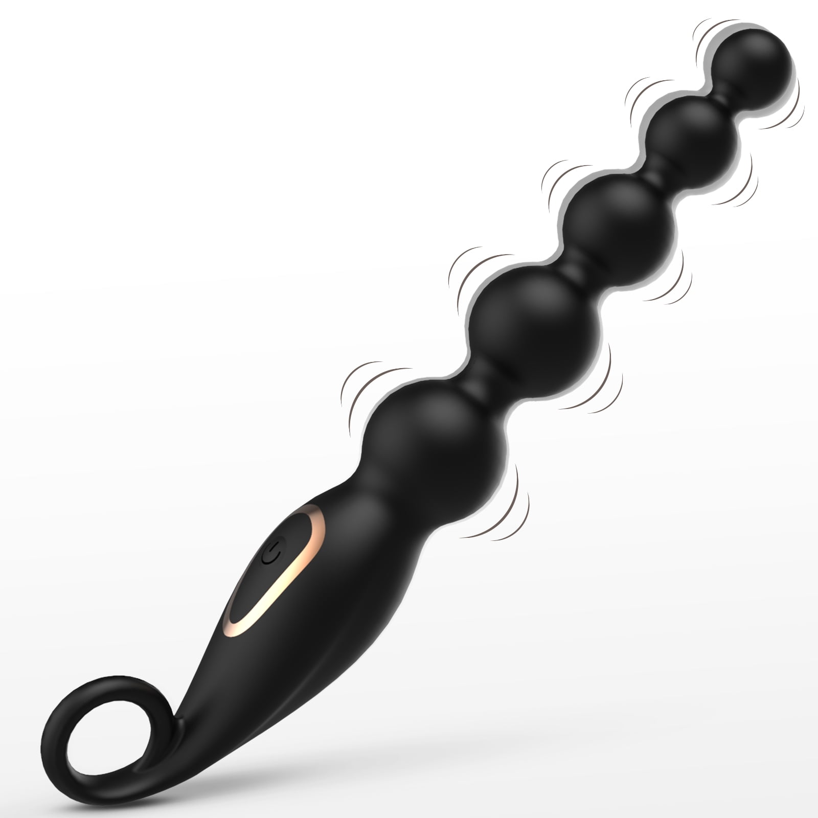 Vibrating Anal Beads Butt Plug,  Graduated Design Silicone  Anal Vibrator with 7 Vibration Modes Rechargeable Waterproof  G-spot Vibrator Anal Sex Toy for Men, Women and Couples