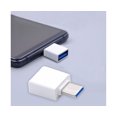 thumbnail image 2 of 2Pcs USB Convertisseur Plug and Play Transmission Rapide Universel USB à Type-c / Micro Connecteur pour Téléphone Intelligent Blanc Type-c, 2 of 3