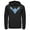 Black, variant on Men's Batman Nightwing Logo  Pull Over Hoodie Black Large