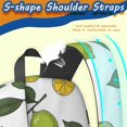 thumbnail image 5 of Lemon and Lime White Pattern 17" School Backpacks for Teens,Waterproof Oxford Fabric,S-Shape Padded Straps for School,Travel,Hiking,Camping, 5 of 6
