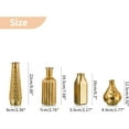 thumbnail image 7 of Nuptio Gold Bud Vases for Flowers: Small Glass Flower Vase for Centerpieces Wedding, Vases Home Decor Set of 4, 7 of 7