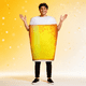 thumbnail image 2 of Disfraz cerveza, ligero, esponjoso, ideal para fiestas Halloween y ocasiones especiales. Ropa divertida para fiestas comida. Adulto, 2 of 8