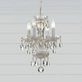 thumbnail image 2 of 5534-WW-CL-MWP Crystorama Lighting Traditional Crystal - 15 Inch 4 Light Chandelier-Hand Cut Crystal Type-Wet White Finish   -Traditional Installation, 2 of 8