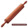 thumbnail image 2 of Wooden Rolling Pin With Two Handles For Rolling Baking Noodles Dumpling Noddles Home Kitchen, 2 of 8