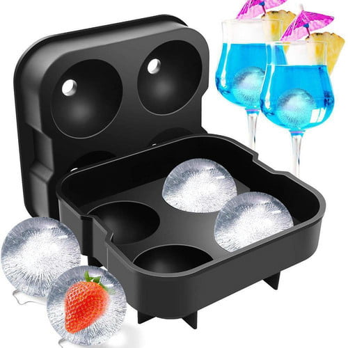 Details about   Silicone Ice Molds Trays Ice Cube Ball Round Sphere Maker Whiskey Spherical 
