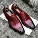 thumbnail image 2 of Zapatos de hombre Zapatos de vestir Oxford de negocios rojos Cuero de PU con cordones Tacón bajo Punta redonda Zapatos de vestir de negocios clásicos Tamaño grande rojo 47 yeacher Tipo 47, 2 of 2